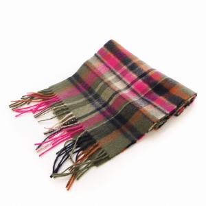 Barbour マフラー チェック マルチカラー /EE