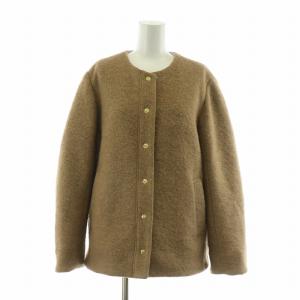 23AW スライバーブルゾン ジャケット ノーカラー アウター M ブラウン 077-3255007 /NQ