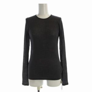 タグ付き 22AW RibSheerロンT Tシャツ カットソー 長袖 F グレー 22-070-922-1100-4-0