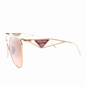 PRADA サングラス 三角プレート 5919 ピンクゴールド ブラウン SPR50Z