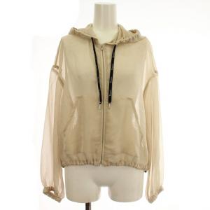 シアー シースルー パーカー 03211 01137 ブルゾン 36 ベージュ /G