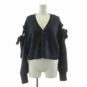 gelato pique セットアップ エアリーモコ ショートパンツ ハーフ カーディガン F ネイビー PWNT222031 PWNT222030