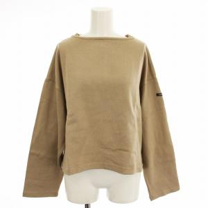 バスクシャツ MAC-25212 ボートネック エルボーパッチ カットソー 長袖 0 ベージュ /G
