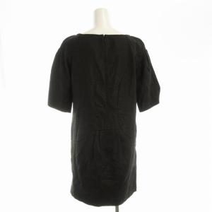 ANTEPRIMA ワンピース ひざ丈 半袖 38 黒 ブラック NWS901606 /EE