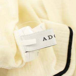 ADORE 23AW ウールジャージー 531-3260930 ハイネック カットソー 長袖 38 白 オフホワイト