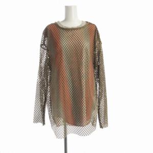 22SS メッシュカットソー インナー付き 長袖 F マルチカラー 02210360380 /RO