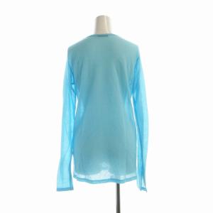 PHEENY Cotton nylon seer L/S カットソー シアー シースルー クルーネック 長袖 F ライトブルー