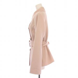 FOXEY BOUTIQUE Pコート ピーコート アウター ショート丈 ダブル ベルト カシミヤ 40 ピンク /BB