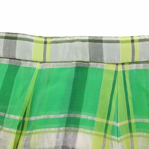 Ameri VINTAGE SHEER CHECK FLARE SKIRT シアーフレアチェックスカート マキシ ロング ペチコート付き