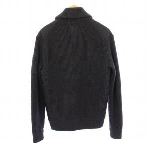 POLO RALPH LAUREN ブルゾン 中綿ジャケット アウター ニット ナイロン 切替 ショールカラー ジップアップ ウール XS
