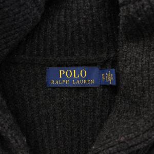 POLO RALPH LAUREN ブルゾン 中綿ジャケット アウター ニット ナイロン 切替 ショールカラー ジップアップ ウール XS