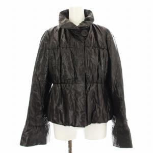 ダウンジャケット 0705435 スタンドカラー ブルゾン 11 茶 ブラウン /G