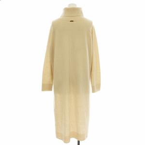 MUSE de Deuxieme Classe ウール ニットワンピース 19-080-500-4110 ロング 長袖 ワンピース F ベージュ /G