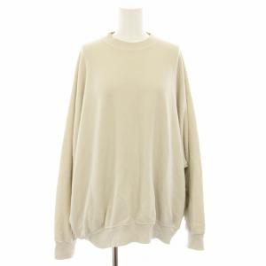 22SS スウェット トレーナー クルーネック 長袖 ベージュ 22070500708010 /YT