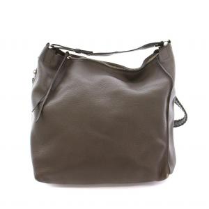 2WAY リュックサック ショルダーバッグ レザー グレー /YM