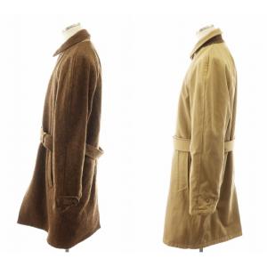 RUGBY RALPH LAUREN ステンカラーコート ロング丈 リバーシブル ウール アウター M ベージュ 茶 ブラウン MNRGOTWM5I00004