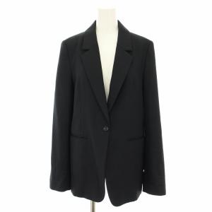 23AW ポリエステルウールバラシャノッチドラペルジャケット テーラードジャケット シングル 36 濃紺