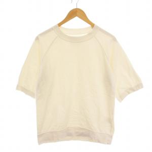 Tシャツ カットソー ラグランスリーブ 五分袖 M アイボリー 白 596-0166518 /YM
