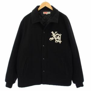 メルトンウールコーチジャケット ブルゾン 中綿 アウター XL 黒 0143521 /TK