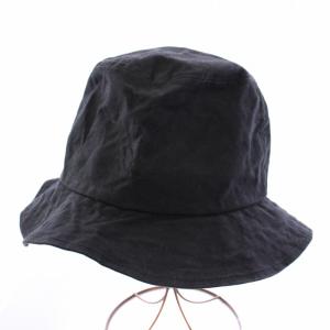 バケットハット 帽子 コットン L 黒 NOX00289 /TK