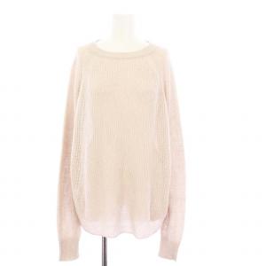 24SS ヘーゼルプルオーバーニット セーター 長袖 リネン ピンクベージュ 24080586503010