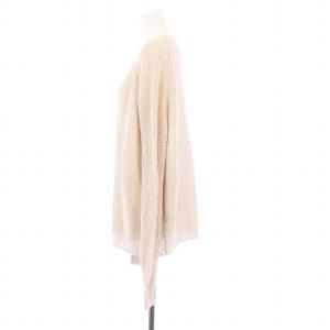 AP STUDIO 24SS ヘーゼルプルオーバーニット セーター 長袖 リネン ピンクベージュ 24080586503010