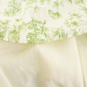 SEVEN TEN by MIHO KAWAHITO 24SS トワルドジュイプリントスカート M グリーン ホワイト