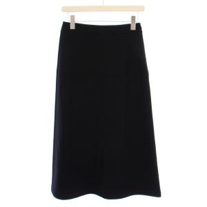24AW DAHLIA JERSEY ERIO フレアスカート ロング ウール S34 黒 03-4407004