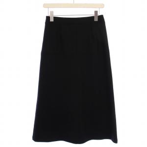 Theory 24AW DAHLIA JERSEY ERIO フレアスカート ロング ウール S34 黒 03-4407004