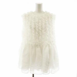 【美品】rosymonster オーガンジートップス　ホワイト 美品】rosymonster オーガンジートップス ホワイト セブンテンソフト