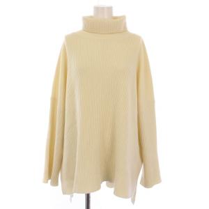セントオブ SCENTOF ニット セーター 長袖 タートルネック リブ ウール カシミヤ F 白 21080586319030