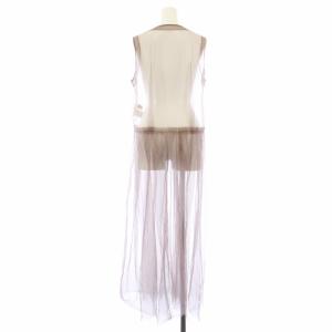 LIMI feu SOFT TULLE SLEEVELESS TULLE OP ワンピース チュール シアー ノースリーブ