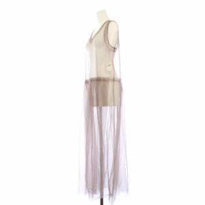 LIMI feu SOFT TULLE SLEEVELESS TULLE OP ワンピース チュール シアー ノースリーブ