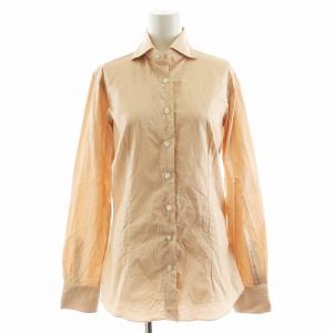 シャツ ブラウス 長袖 コットン 44 ピンクベージュ FNL23SS0075 /AN35