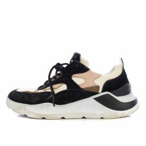 AYA KANEKO FUGA ダットスニーカー シューズ US7 24.5cm 黒 白 /TK D