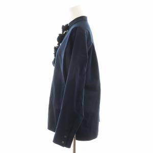 yori shirocon パンジードレスブラウス 36 ネイビー SC21-23004SP