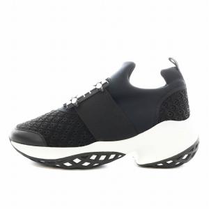 ヴィヴ ラン ファブリック スニーカー ビジュー 38 ブラック