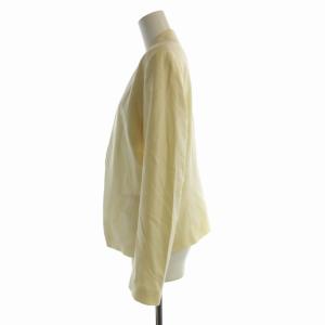 theory luxe SAXONY SOFT KAYLEE ノーカラージャケット アウター 40 クリーム 03-7304150-000-040