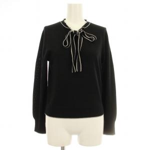 22AW グリッターラインボウ プルオーバー 10222816850 ニット カットソー リボン ラメ