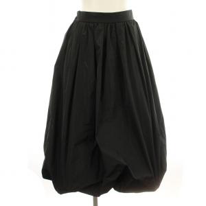 24AW タフタ バルーンスカート 10242711440 ロング スカート 36 黒 ブラック /G