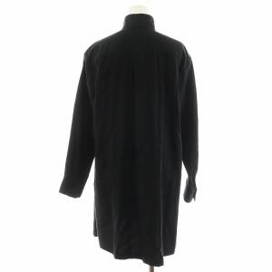 ISSEY MIYAKE チュニック 長袖 プリーツ コットン M 黒 ブラック IM91FJ024 /AN40