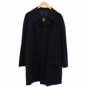 ヴィンテージ ステンカラーコート ウール アウター R48-45 紺 4210 /TK