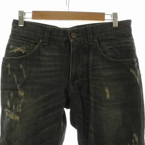 DOLCE&GABBANA デニムパンツ ジーンズ ジーパン ダメージ加工 44 ブラック /NQ