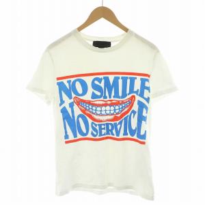 Tシャツ 半袖 プリント S ホワイト /NQ
