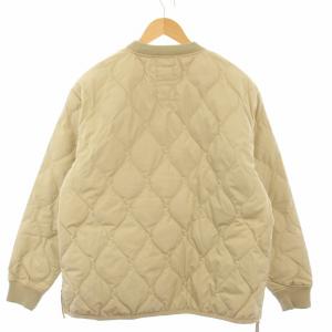 TAION ミリタリー ダウンプルオーバー 長袖 M ベージュ 100PML-1 /BM