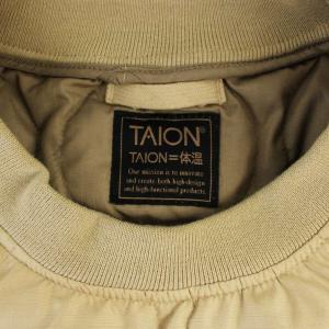 TAION ミリタリー ダウンプルオーバー 長袖 M ベージュ 100PML-1 /BM