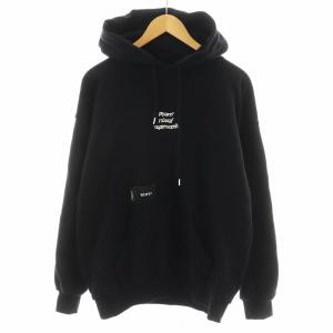TEARY HOODY COTTON TEARY パーカー プルオーバー ロゴ 2 黒 ブラック /AN26