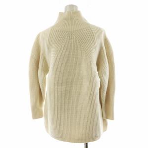 BATONER ニット セーター 長袖 ハイネック ウール 1 白 ホワイト BN-19FL-061 /AN46