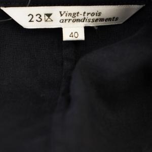 23区 リネン混 テーラードジャケット KM0407 薄手 40 ネイビー 紺 /G