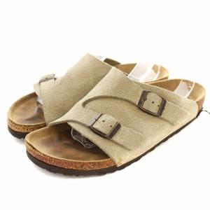 チューリッヒ サンダル スエード ベルト 24.5cm グレージュ /KU